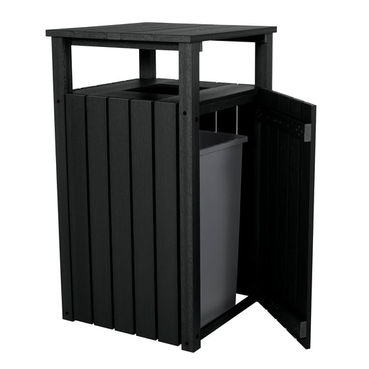 Commercial Trash Can With Hood