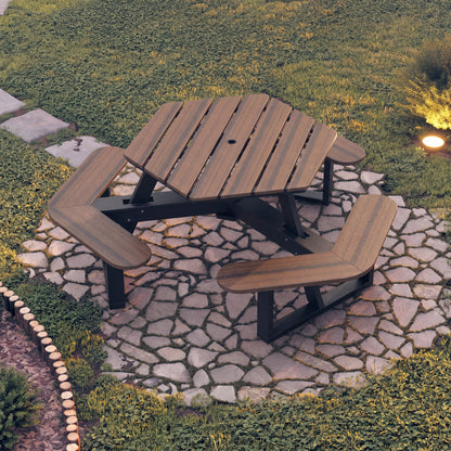 Sunrise Coast Hexagon Picnic Table