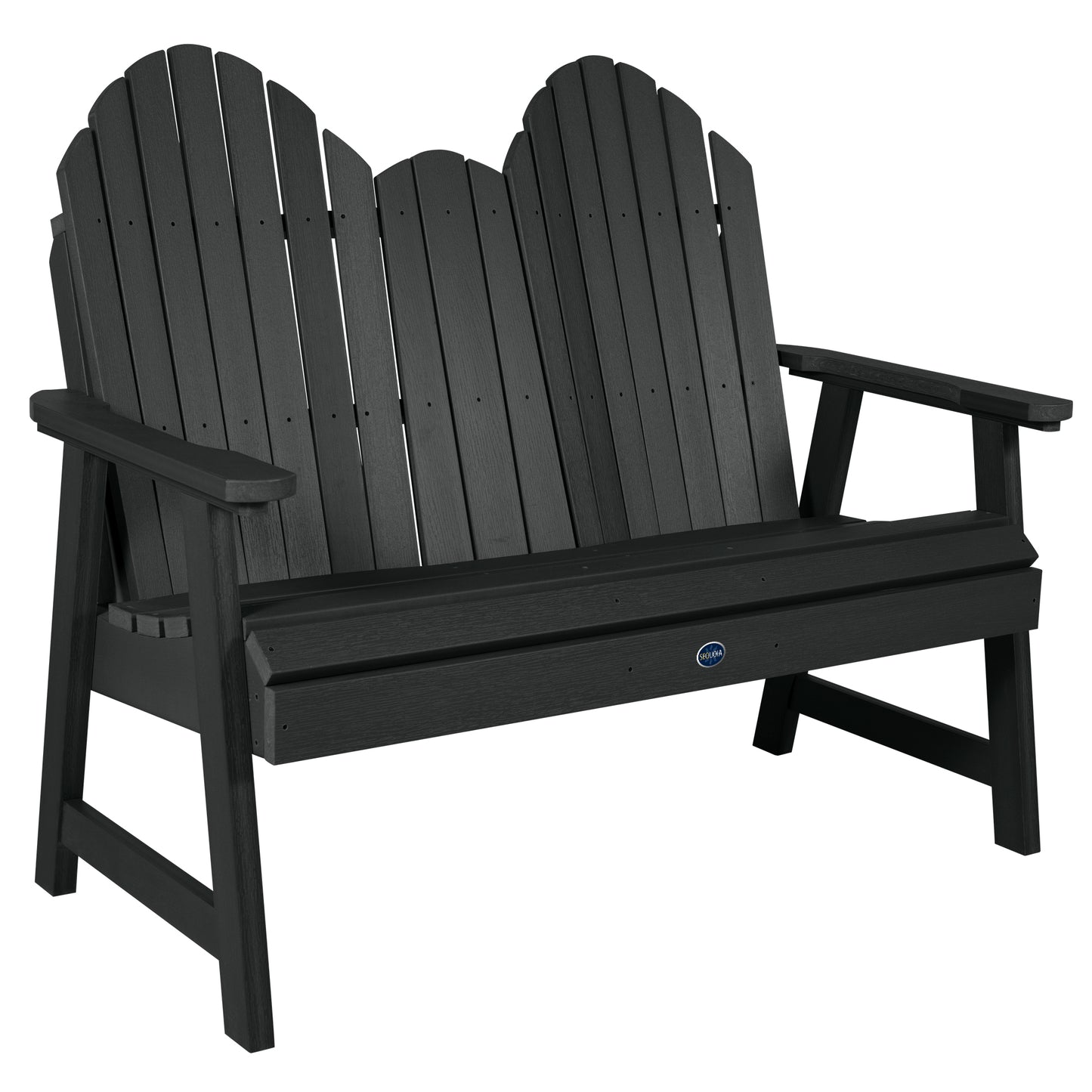 Lighthouse Adirondack bench in Black