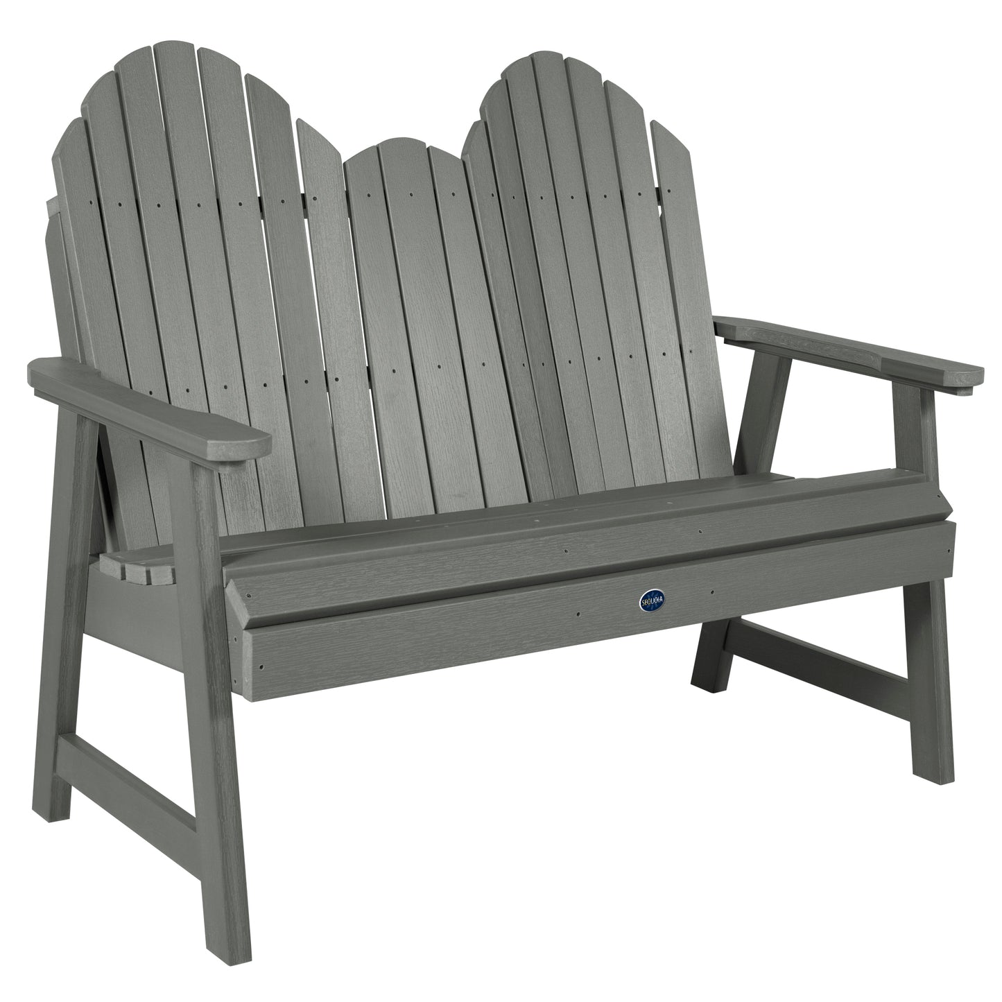 Lighthouse Adirondack bench in Coastal Teak