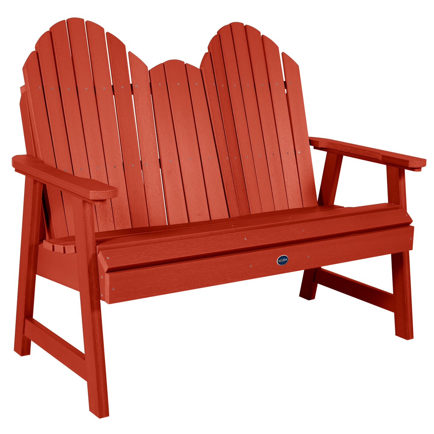 Lighthouse Adirondack bench in Rustic Red