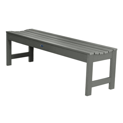 5ft Blue Ridge backless bench in Coastal Teak