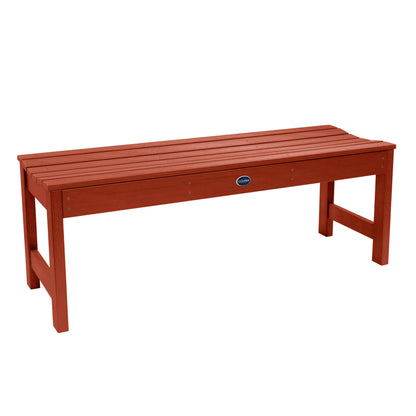 4ft Blue Ridge backless bench in Rustic Red