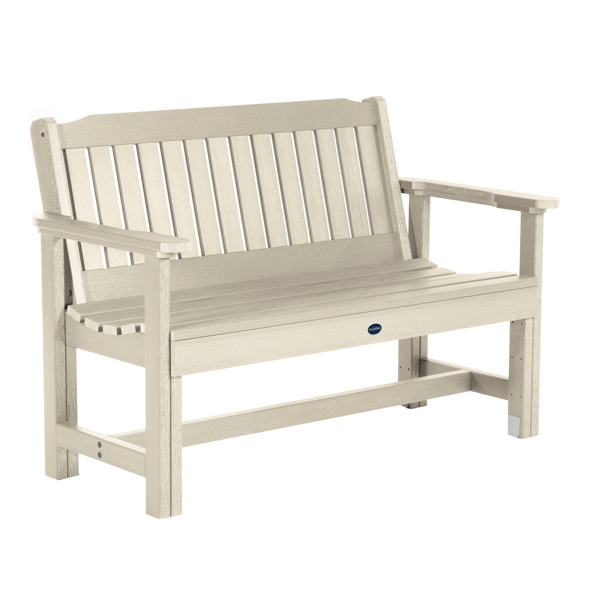 Blue Ridge 4ft Commercial Garden Bench in Whitewash