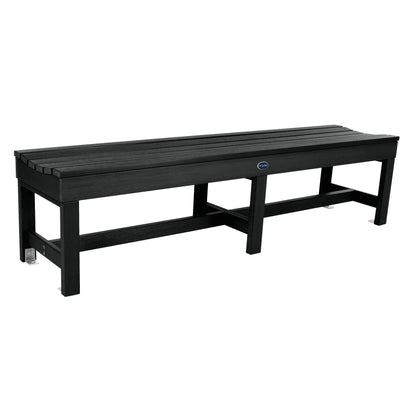 6ft Blue Ridge backless bench in Black