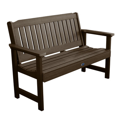 5ft Blue Ridge garden bench in Woodland Brown