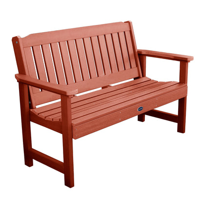 5ft Blue Ridge garden bench in Rustic Red