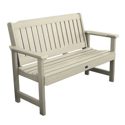 5ft Blue Ridge garden bench in Whitewash