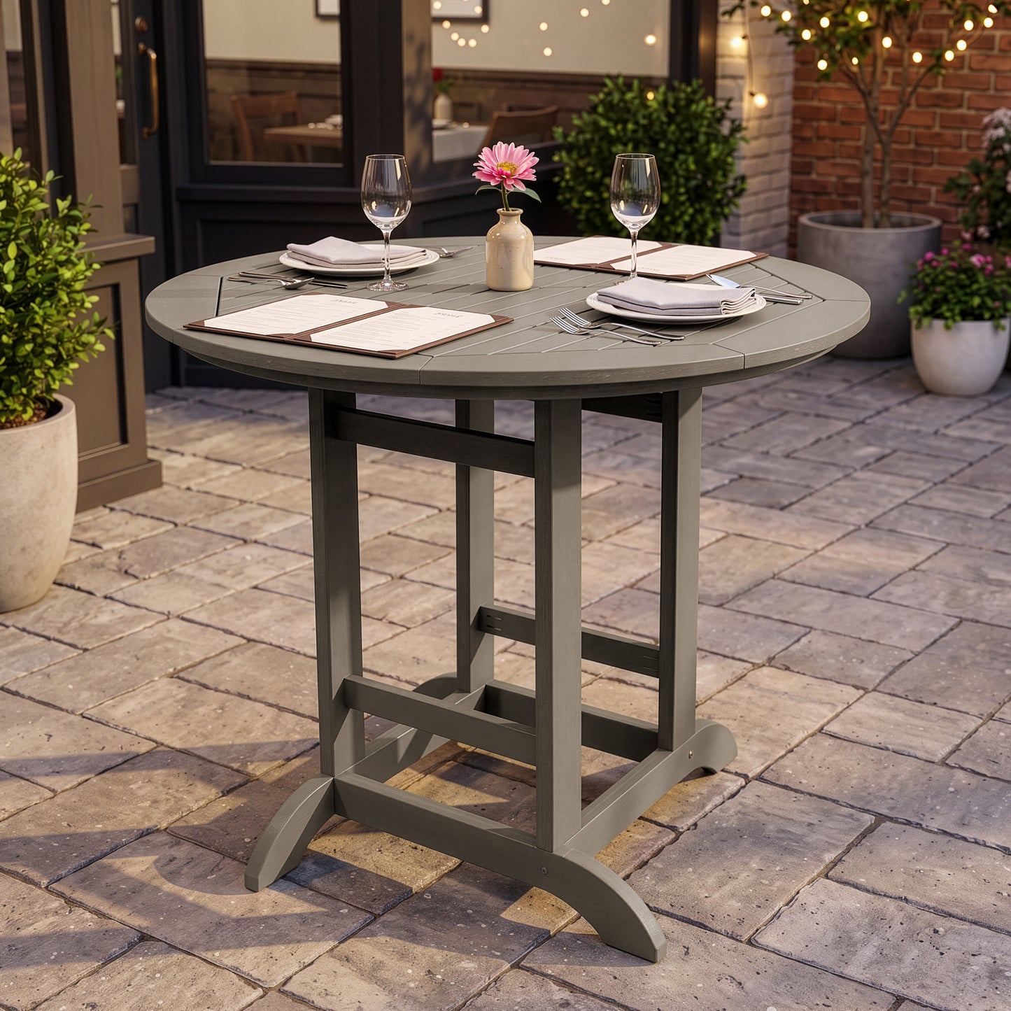Hometead Round 48in Diameter Dining Table - Bar Height