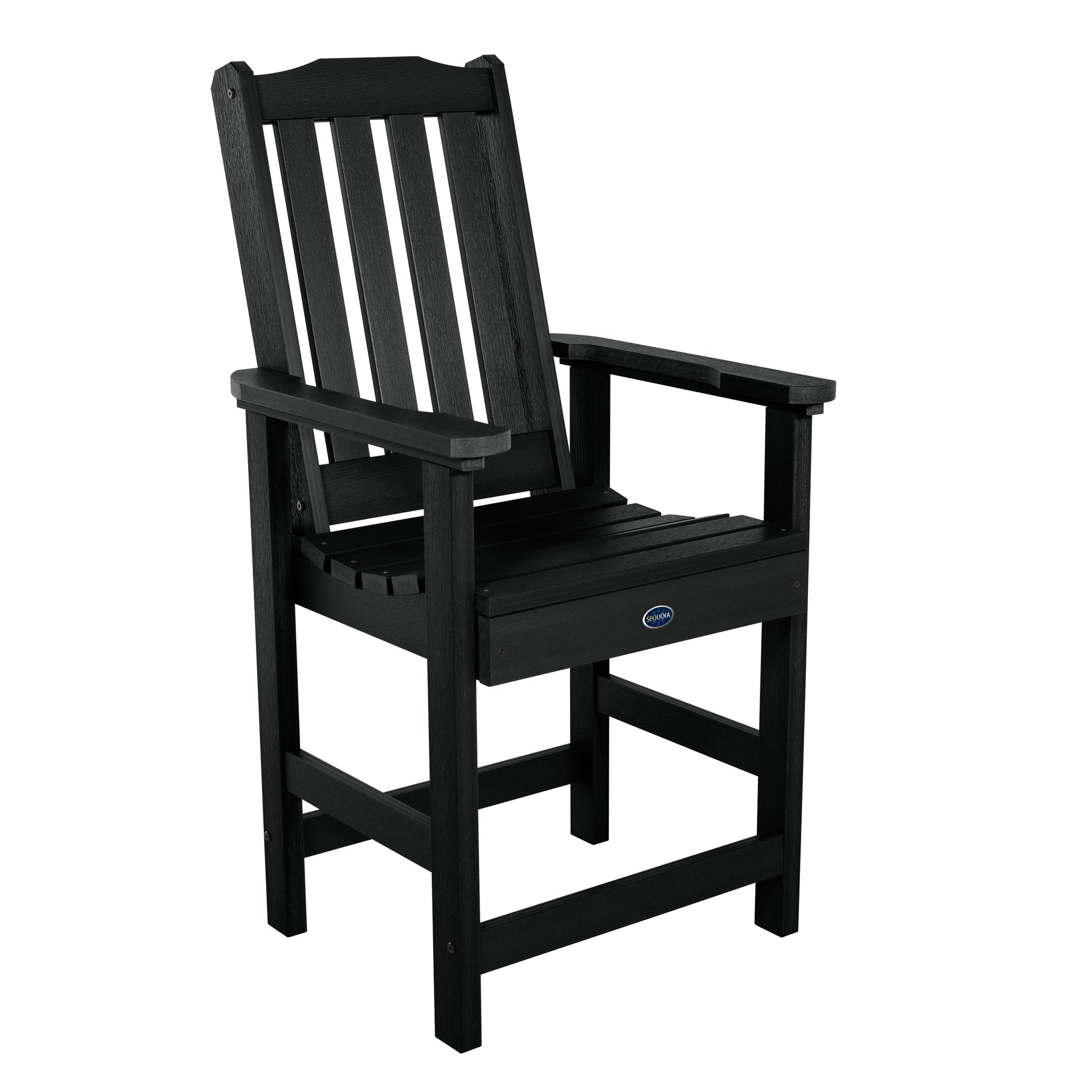 Blue Ridge counter height dining chair in Black