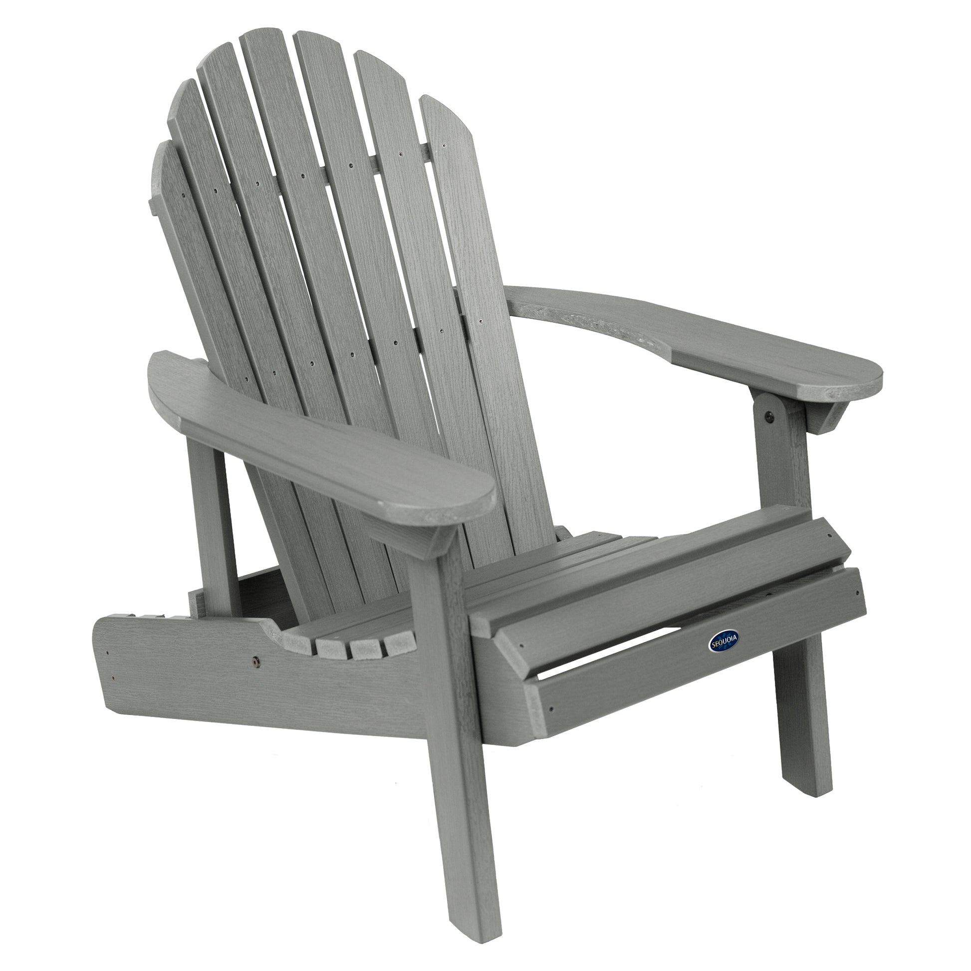 Horizon folding and reclining Adirondack chair in Coastal Teak