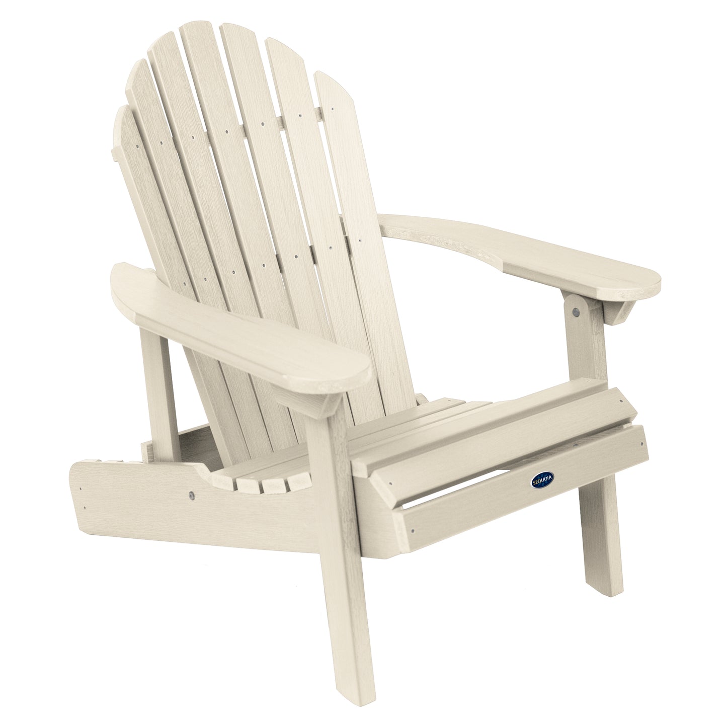 Horizon folding and reclining Adirondack chair in Whitewash