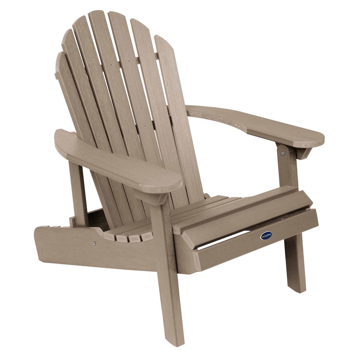 Horizon folding and reclining Adirondack chair in Woodland Brown