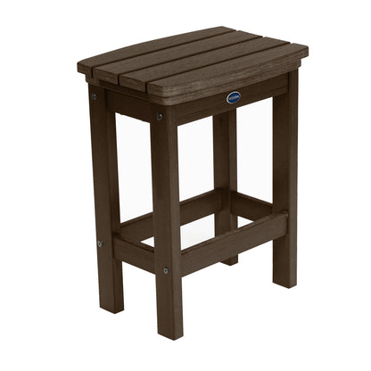 Blue Ridge counter height balcony stool in Weathered Acorn