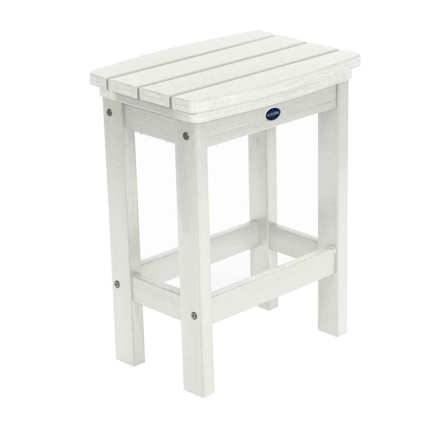 Blue Ridge counter height balcony stool in White