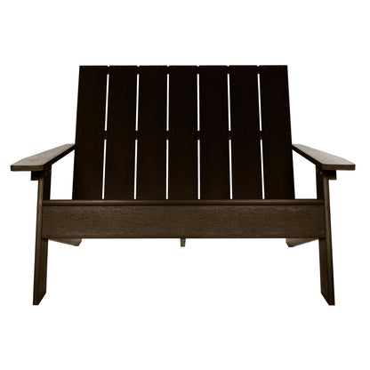 Granite Hills double wide Adirondack chair in Weathered Acorn