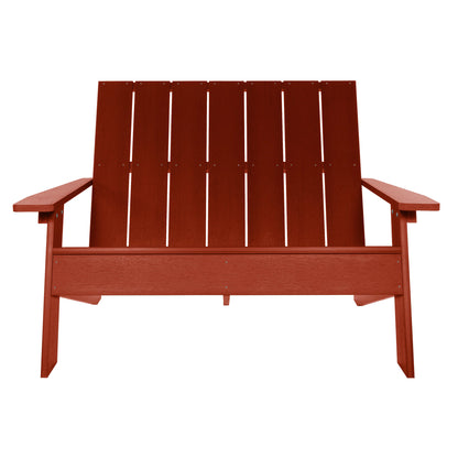 Granite Hills double wide Adirondack chair in Rustic Red