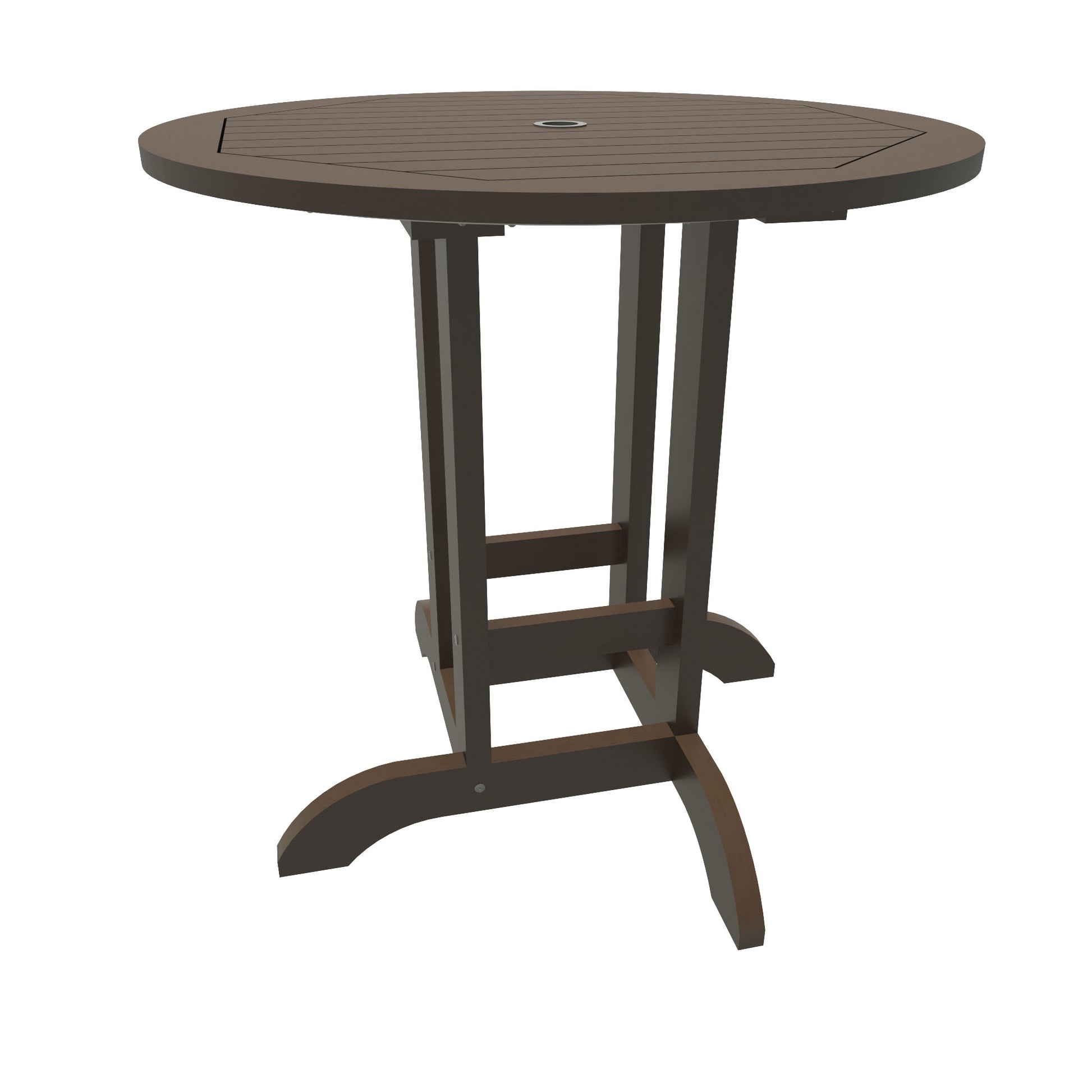 Homestead 36” diameter counter height table in Weathered Acorn