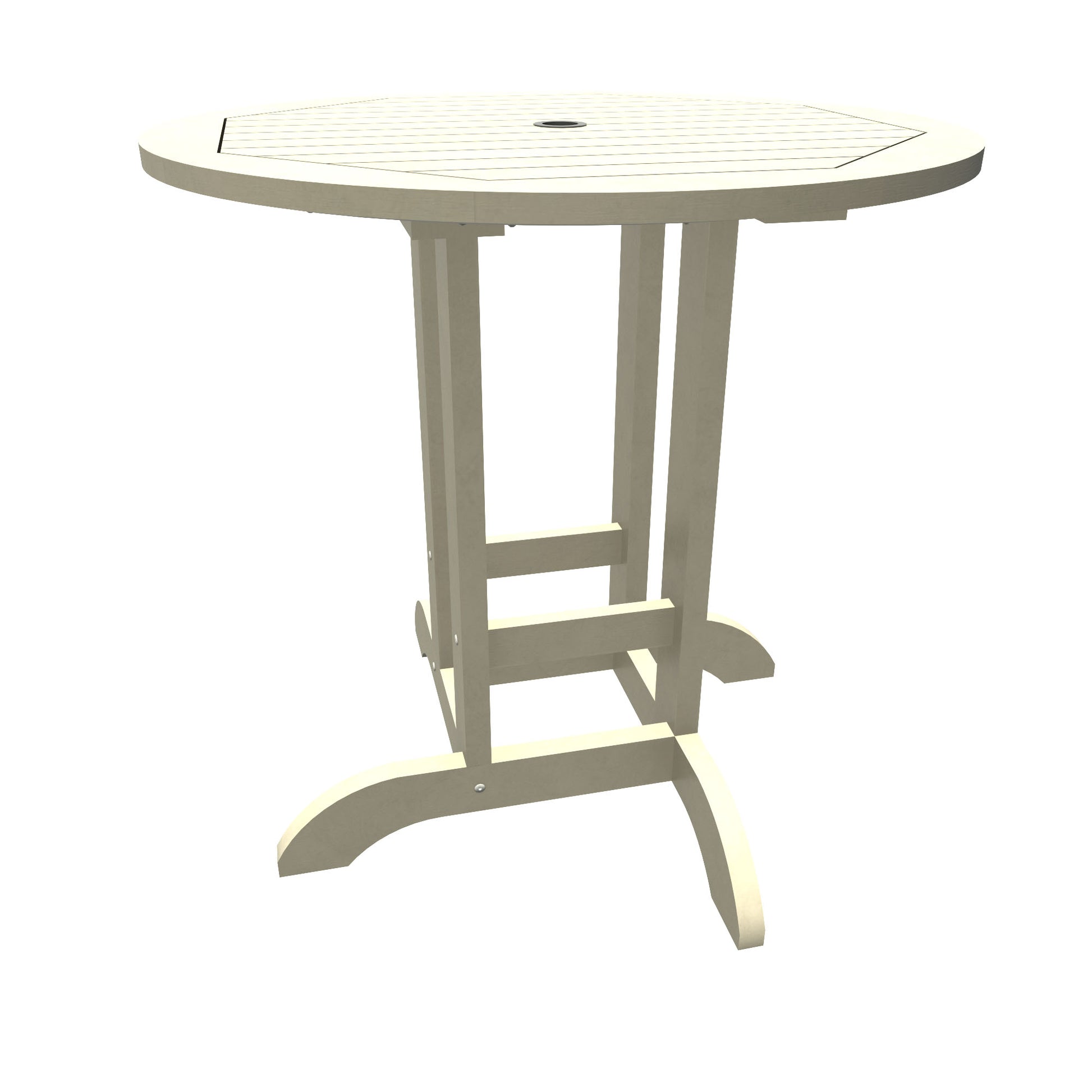 Homestead 36” diameter counter height table in Whitewash