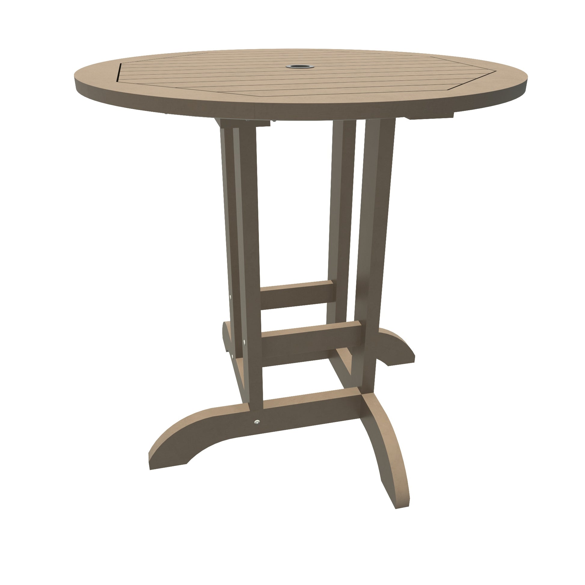 Homestead 36” diameter counter height table in Woodland Brown