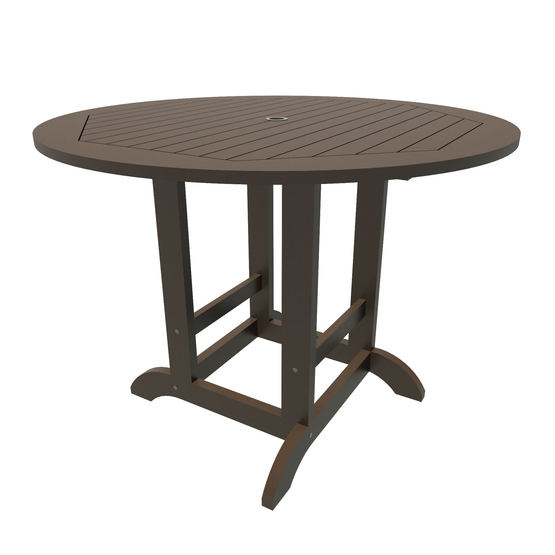 Homestead 48in diameter counter height table in Weathered Acorn