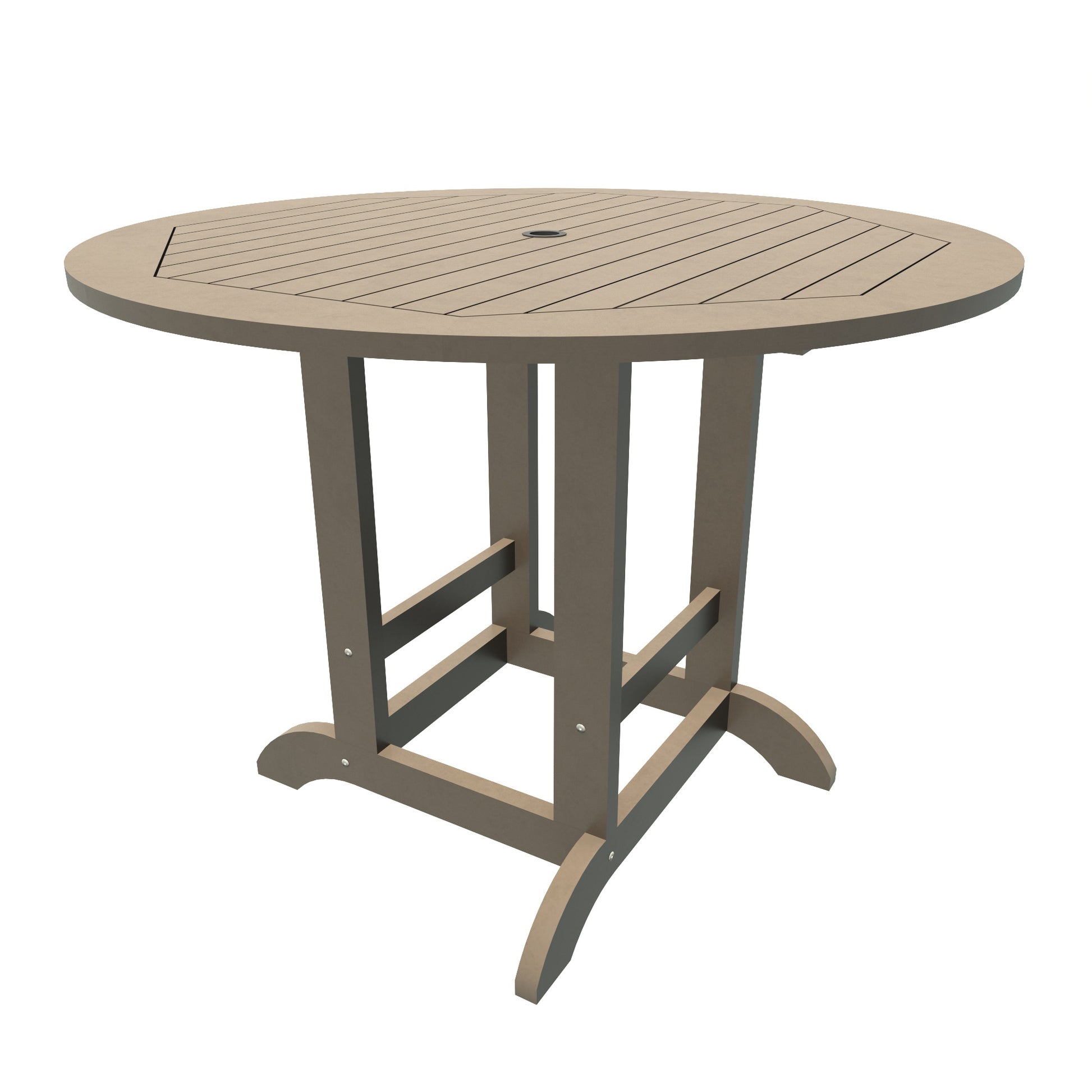 Homestead 48in diameter counter height table in Woodland Brown