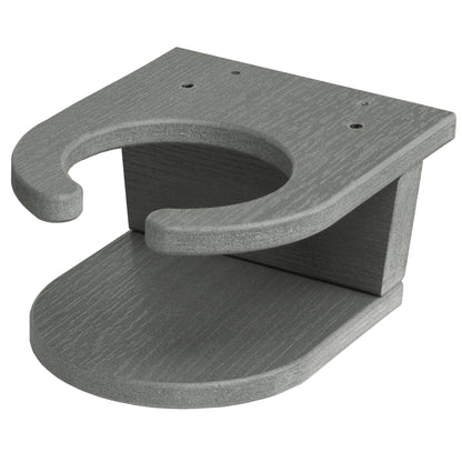 Easy-Add cupholder in Coastal Teak