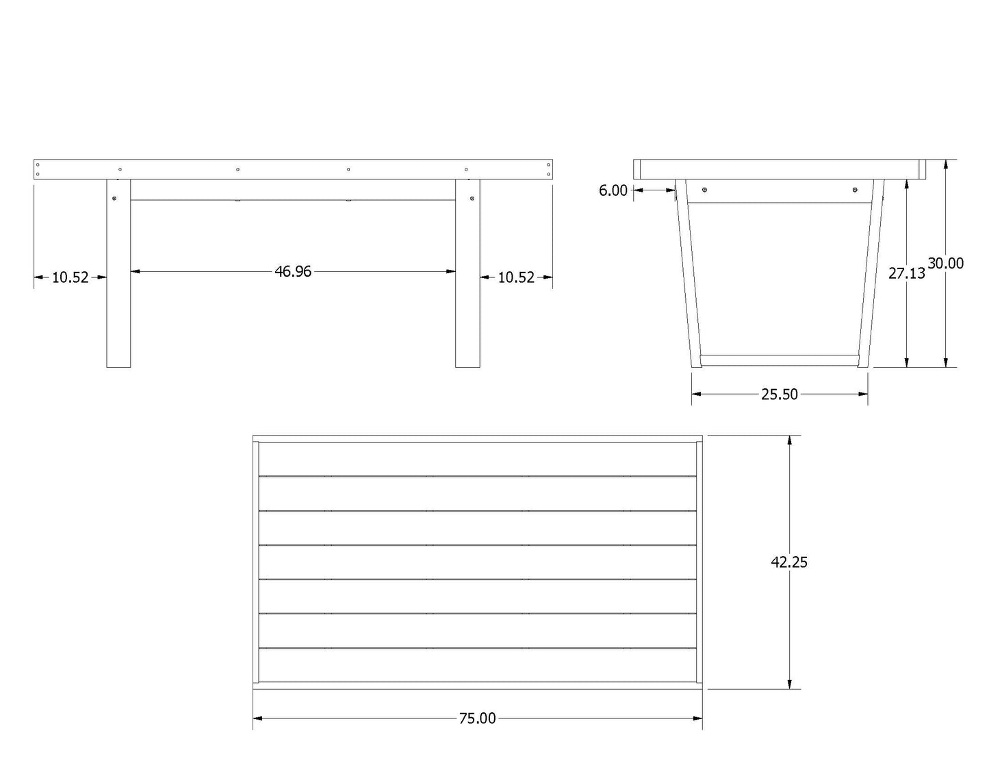 Sunrise Coast Modern Dining Table