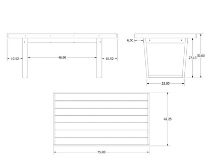 Sunrise Coast Modern Dining Table