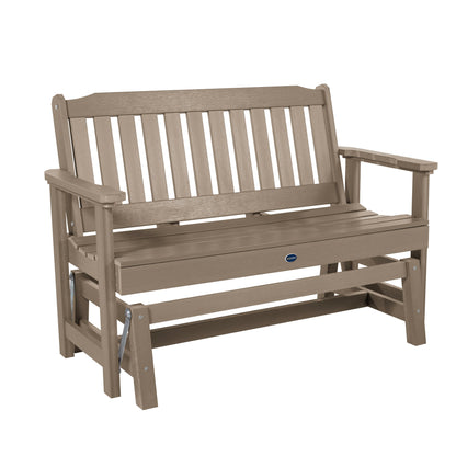 4ft Blue Ridge glider bench in Woodland Brown