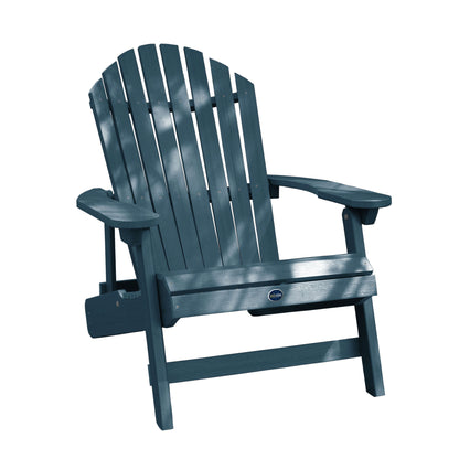 King-sized Horizon folding and reclining Adirondack chair in Nantucket Blue