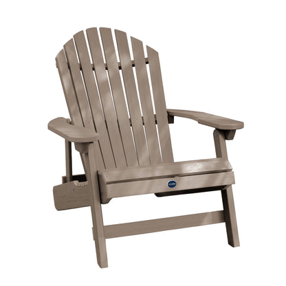 King-sized Horizon folding and reclining Adirondack chair in Woodland Brown