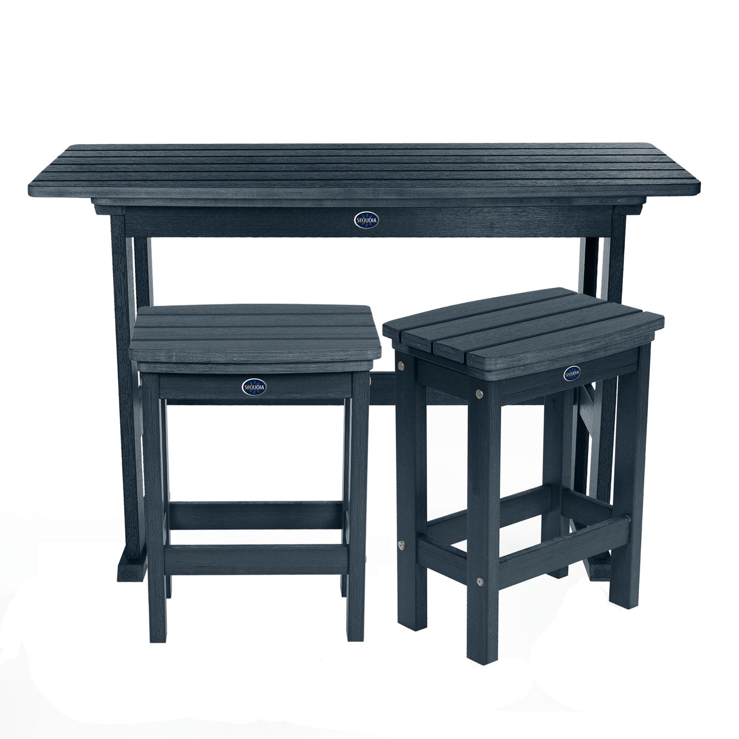 Blue Ridge 3 piece counter height balcony set in Federal Blue