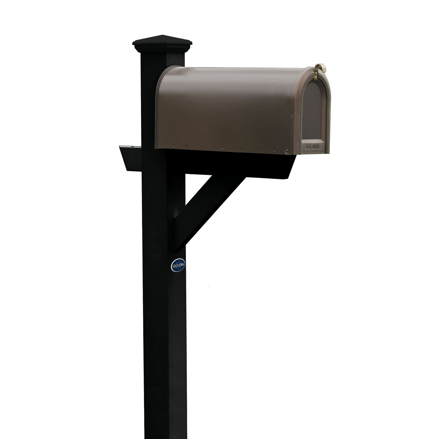 St. Clair Mailbox post in Black