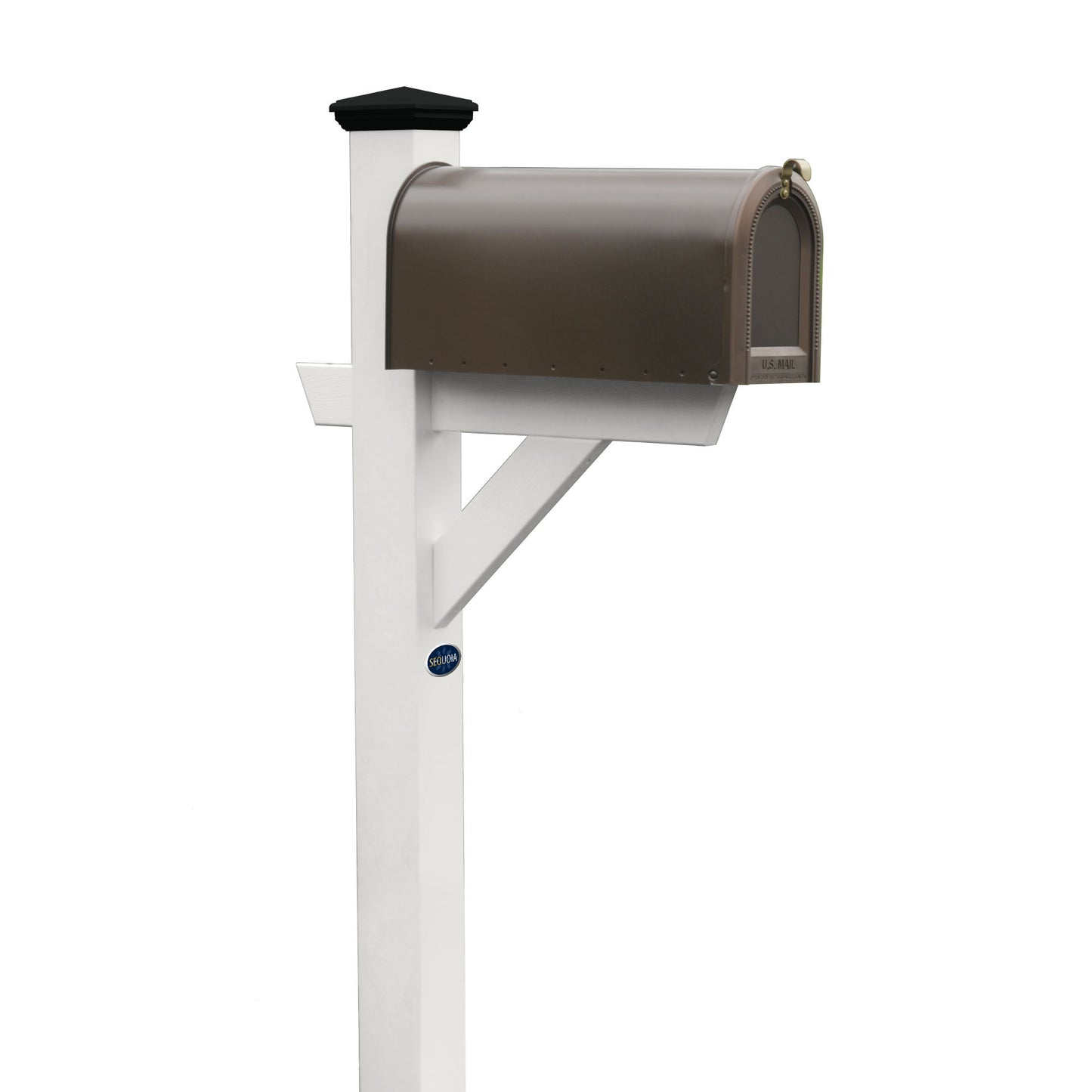 St. Clair Mailbox post in White