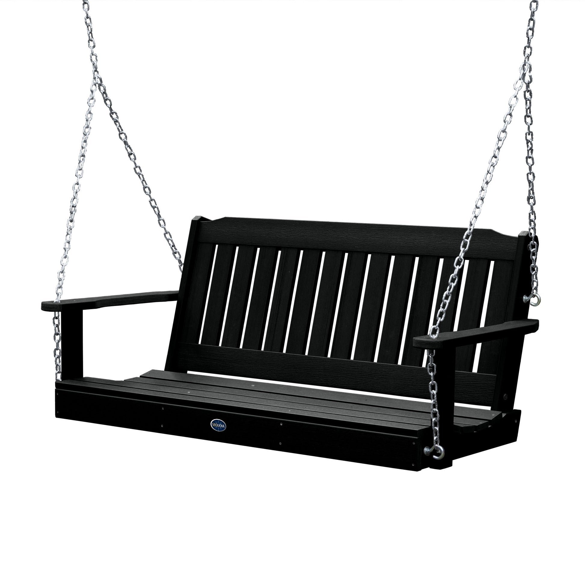 Blue Ridge 5ft porch swing in Black