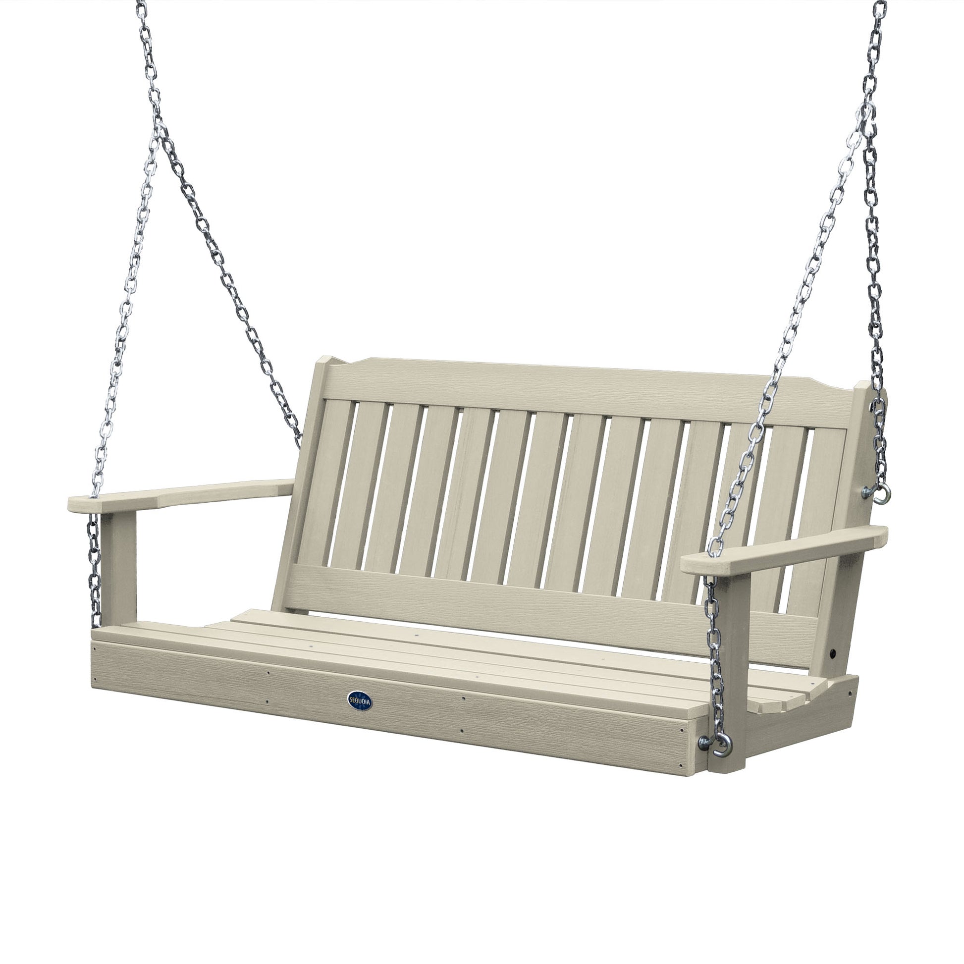 Blue Ridge 5ft porch swing in Whitewash