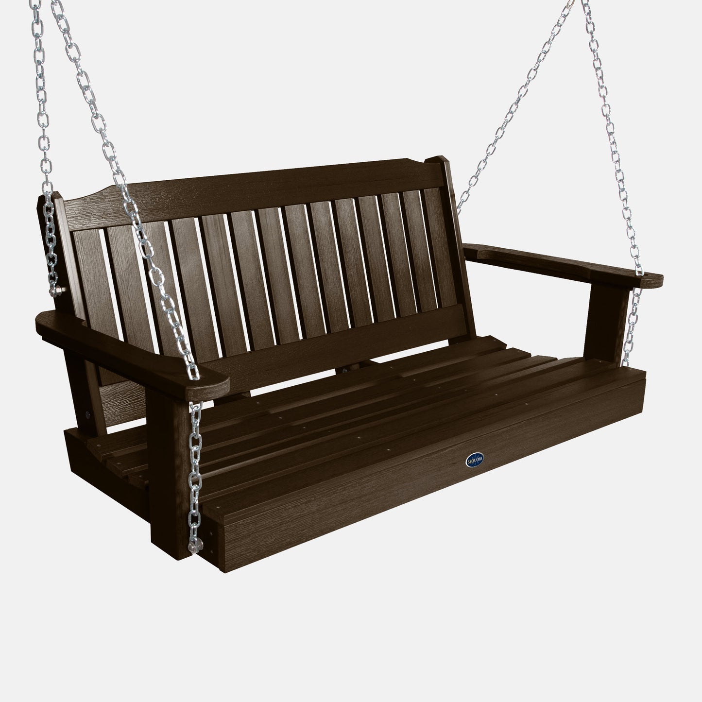 Blue Ridge 4ft porch swing in Weathered Acorn