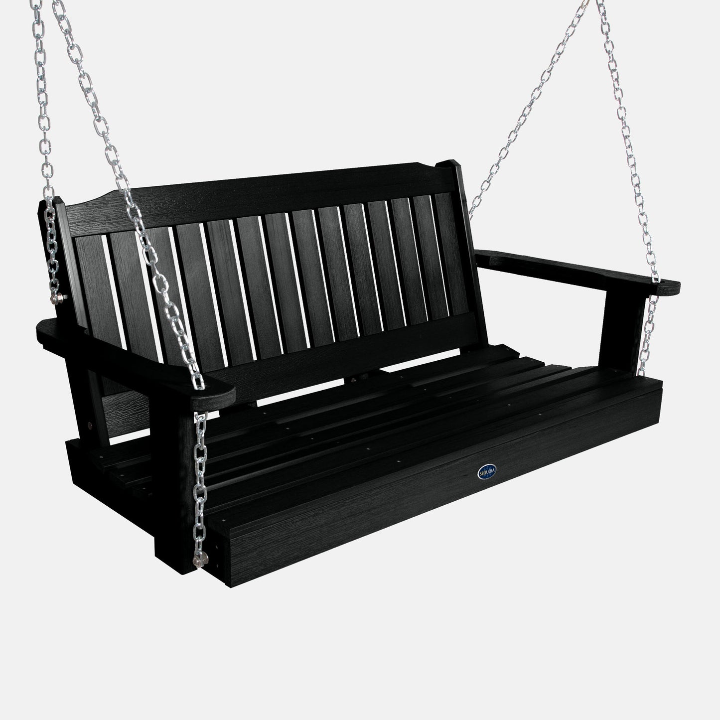 Blue Ridge 4ft porch swing in Black