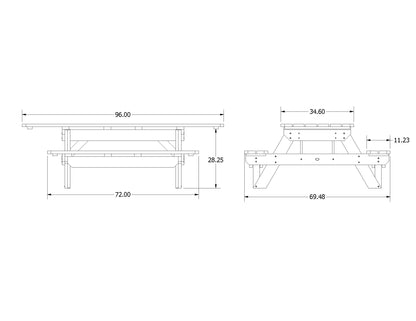 Homestead Picnic Table - ADA Compliant