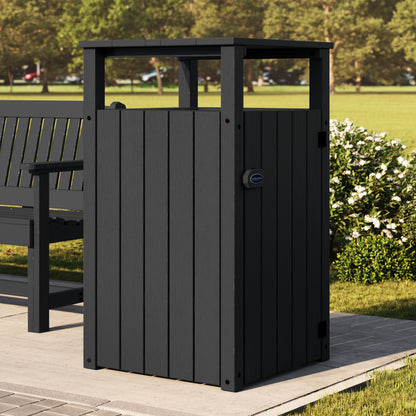 Commercial Trash Can With Hood