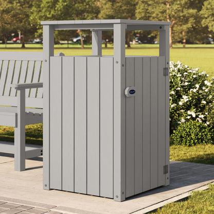 Commercial Trash Can With Hood