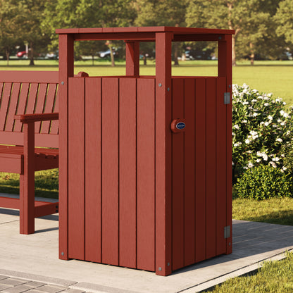 Commercial Trash Can With Hood