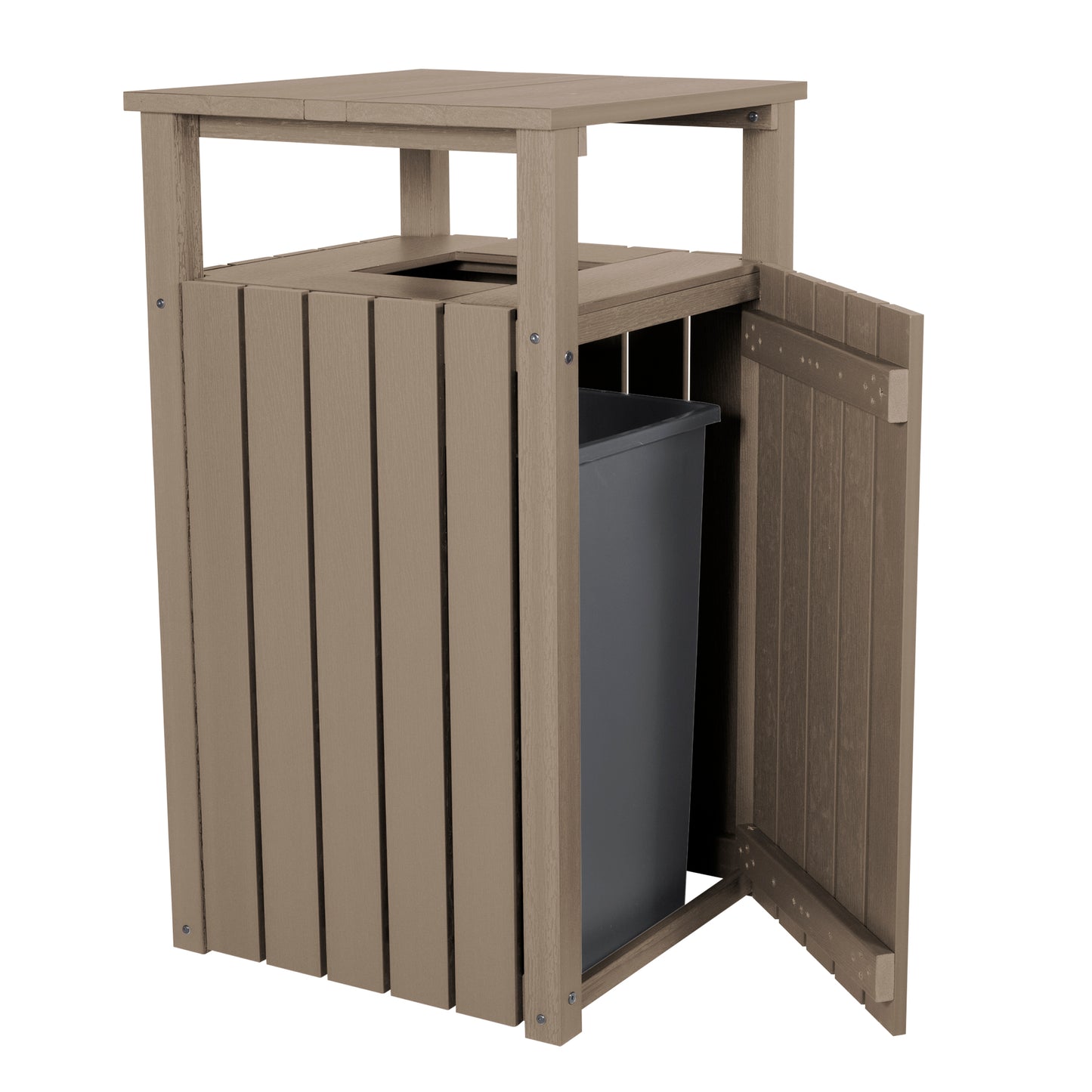 Commercial Trash Can With Hood