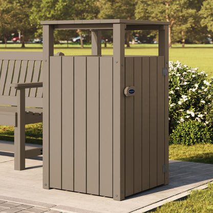 Commercial Trash Can With Hood