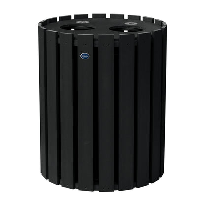 Commercial Trash Can And Recycling Bin Combo