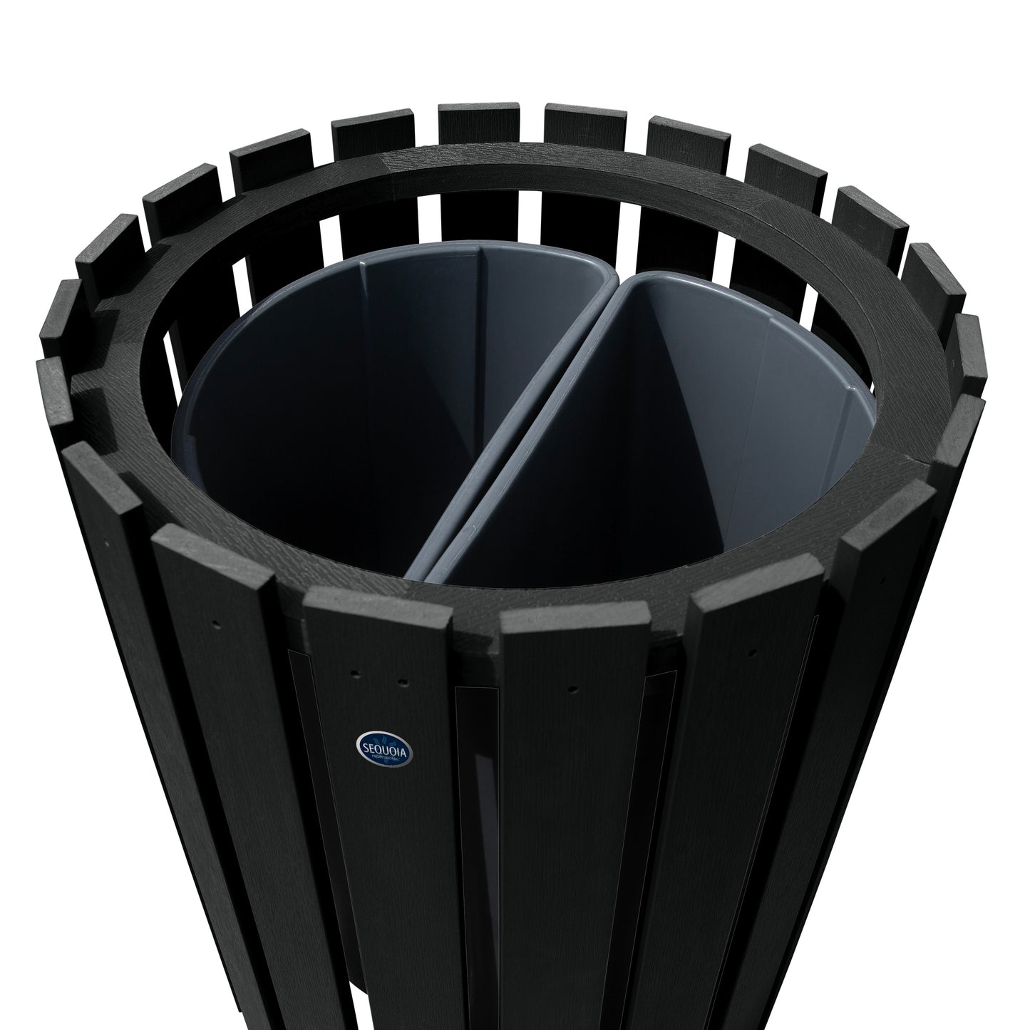 Commercial Trash Can And Recycling Bin Combo