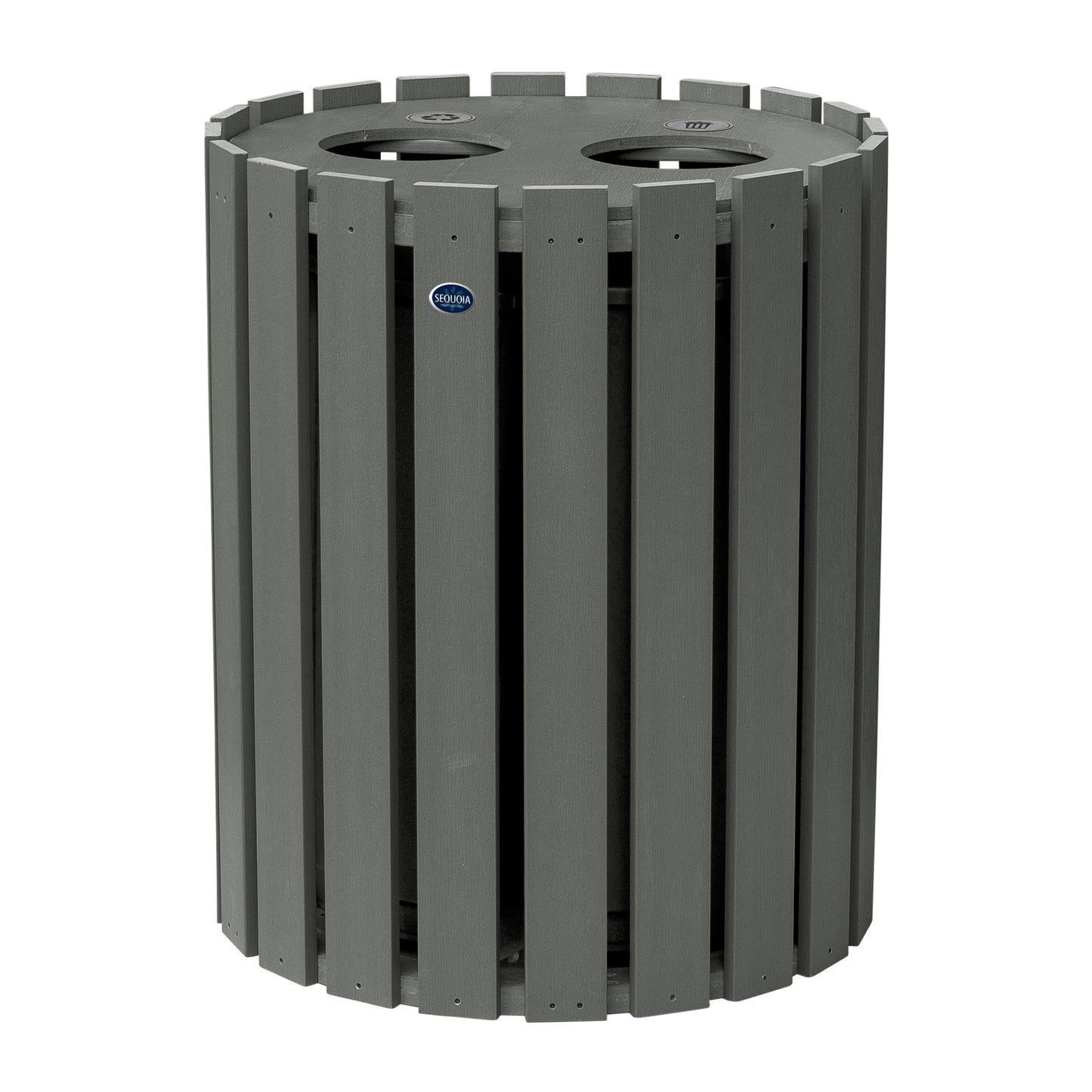 Commercial Trash Can And Recycling Bin Combo