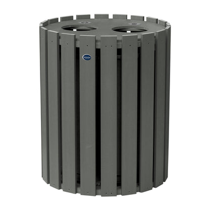 Commercial Trash Can And Recycling Bin Combo