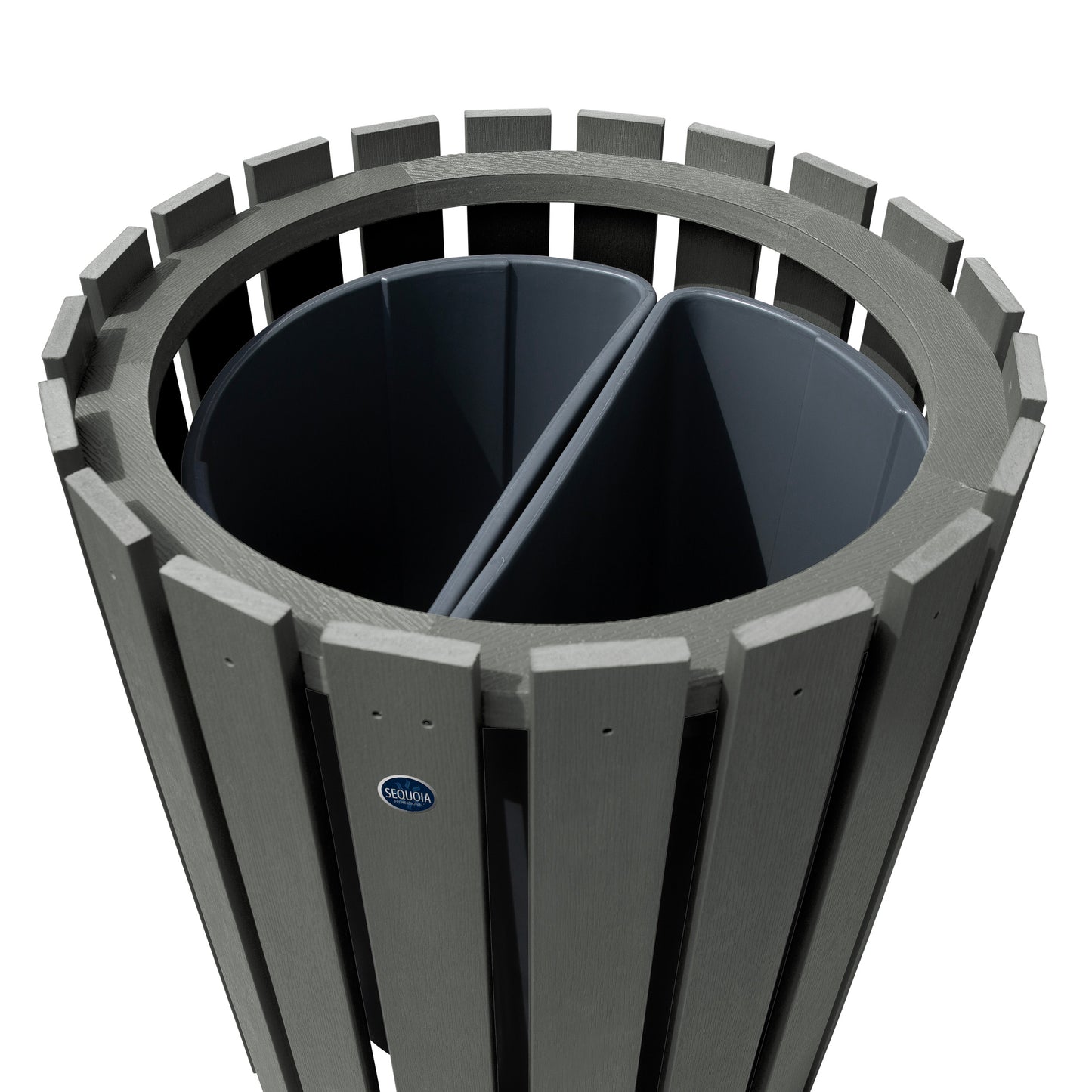 Commercial Trash Can And Recycling Bin Combo